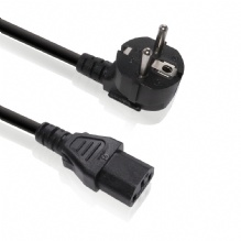 VDE 3-Pin 欧规插头 开线 电源线组 1.2米